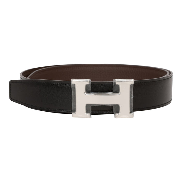 Hermes Box 42mm Constance H Belt 110 Black Brown