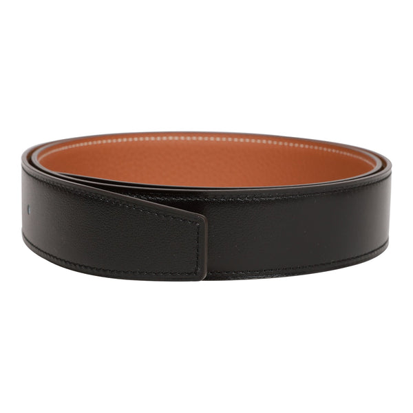 Hermès Reversible Black/Brown Constance H Belt #85 Brushed Gold Buckle Hermes Constance Belt 42 MM Reversible Black to Brown  main image 3