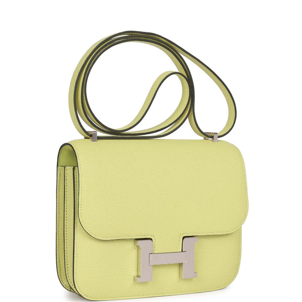 Hermès Constance 18 Silver Metallic Chevre Palladium Hardware - 2005