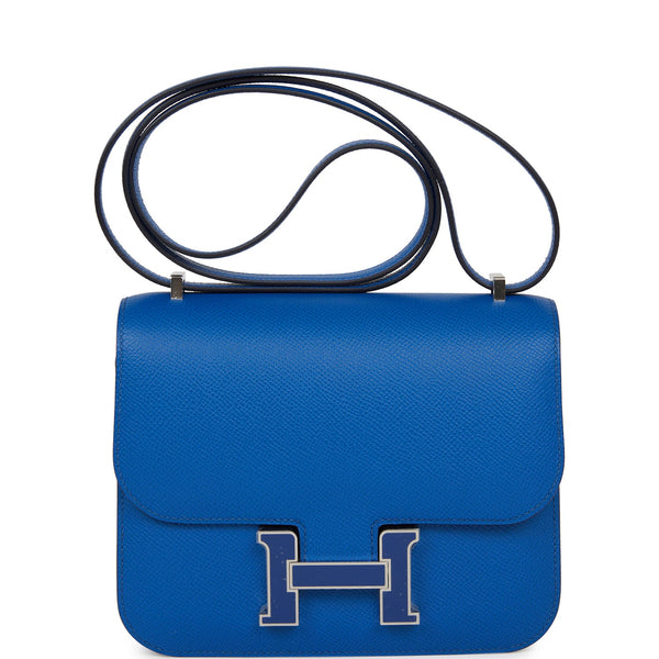 Hermès Constance 18 Bleu Glacier Epsom Palladium Hardware PHW