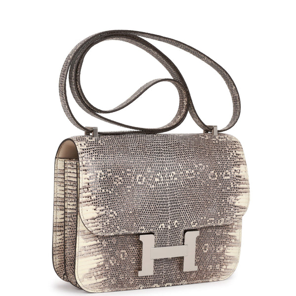 Sold at Auction: Hermes Constance Bag 18 Ombre Lizard, Gold Hardware