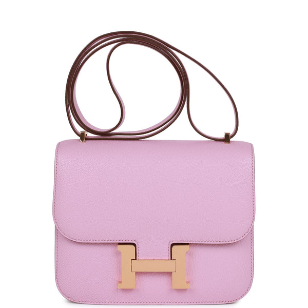 Hermes Constance 24, Pink Mauve Sylvestre Epsom with Rose Gold Hardware,  New in Box WA001