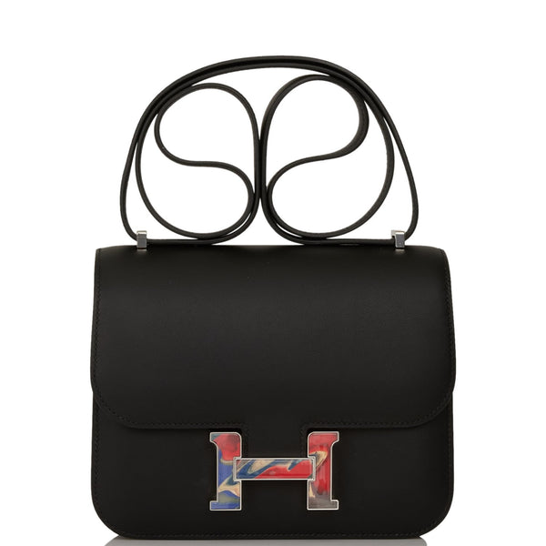 Hermes Constance 18, Multicolor Marble with Palladium Hardware