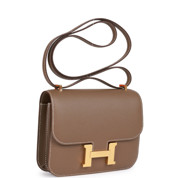 Hermes Constance 18, Etoupe Epsom with Rose Gold Hardware, New in Box WA001