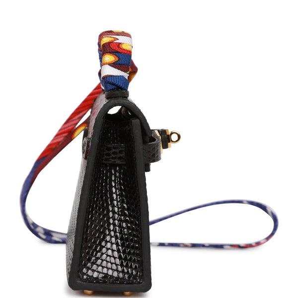 Hermes Black Mini Kelly Bag Charm with Silk Strap – Consign of the Times ™