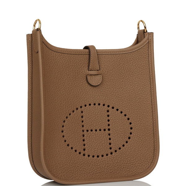 Hermes Mini Evelyne TPM Beige de Weimar e Crossbody Bag