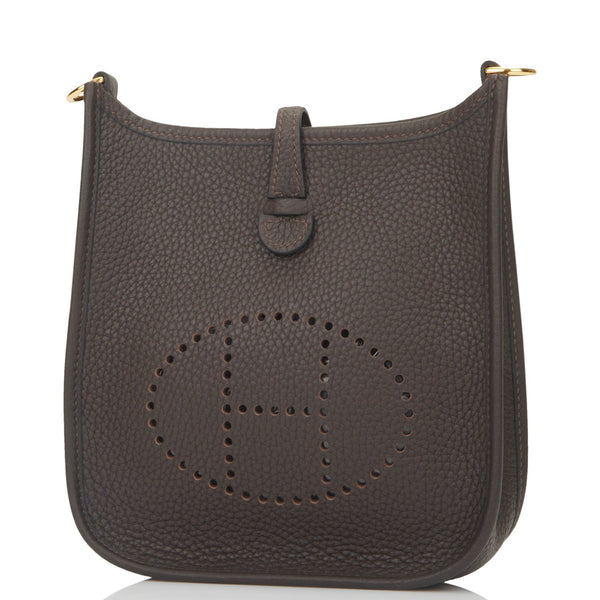 Hermes Bag Evelyne GM Black Clemence Gold Hardware – Mightychic