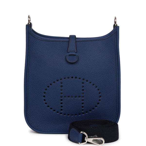Hermès Hermes Bleu Saphir Maurice Flipperball Evelyne Tpm Ghw Blue  ref.617481 - Joli Closet