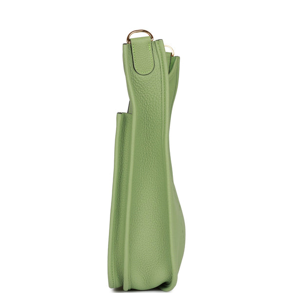 Hermes Evelyne III PM Vert Criquet Clemence Gold Hardware