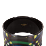 Hermes "Multicolor Circles" Extra Wide Printed Enamel Bracelet PM (65)