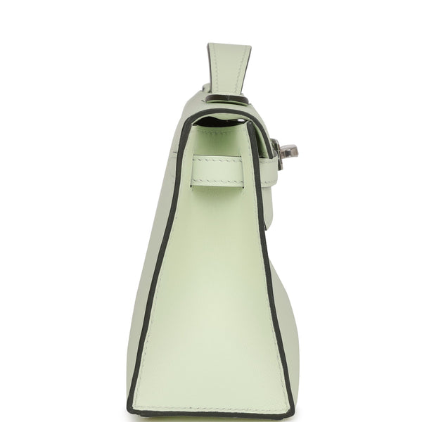 Hermès Kelly Mini Pochette Vert Vertigo Swift Palladium Hardware – JaneFinds