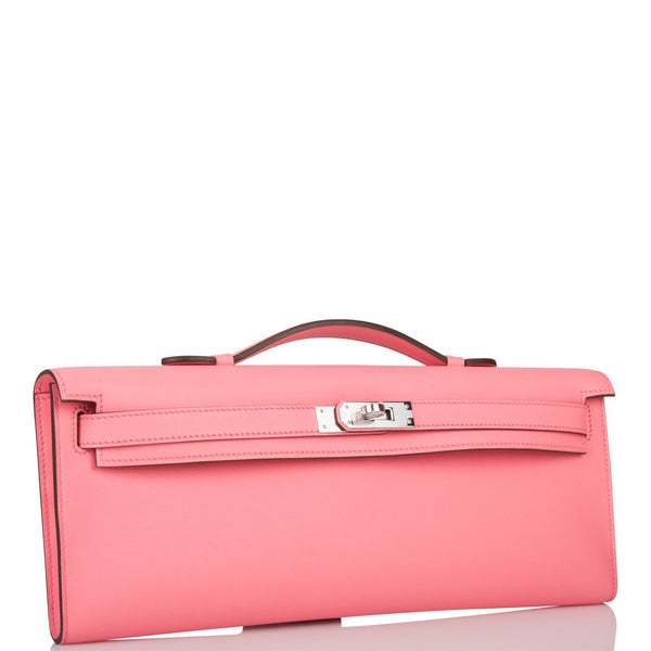 Hermès Rose Sakura Kelly Cut of Swift Leather with Palladium