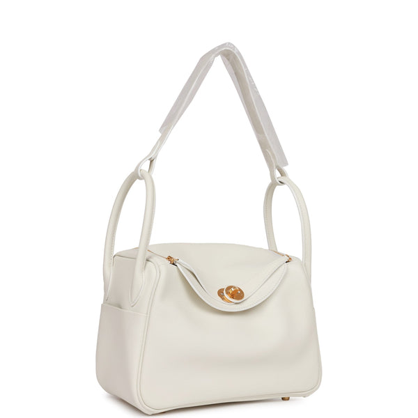 Hermes Lindy 26 White Evercolor Gold Hardware – Madison Avenue Couture