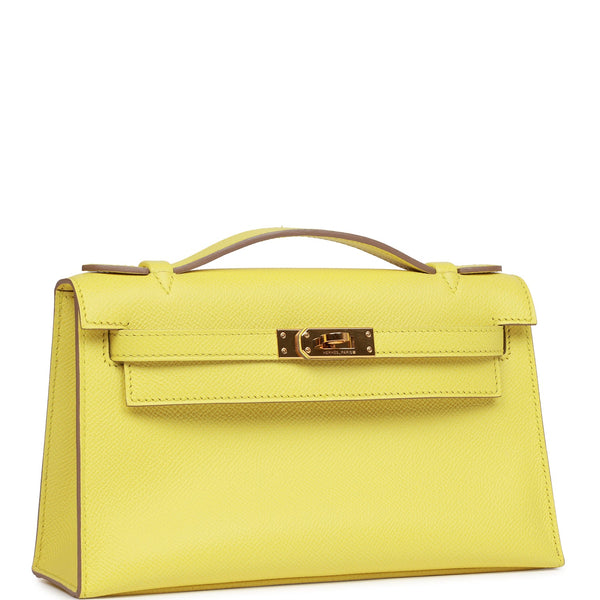 Hermès Kelly Pochette Mini Rouge Casaque Epsom GHW Bag