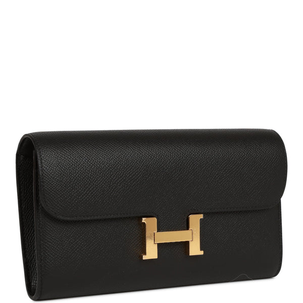 Hermes Black Epsom Leather Constance To Go Cavale Wallet Hermes