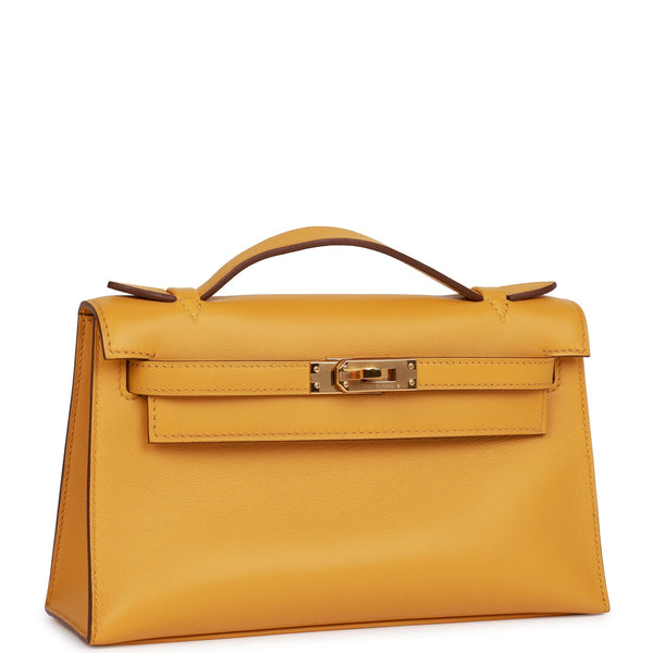 FWRD Renew Hermes Mini Kelly Handbag in Jaune Ambre