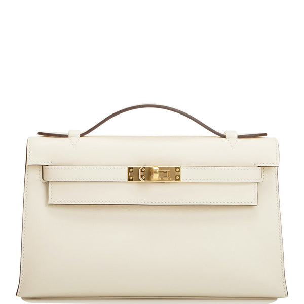 Hermès Swift Kelly Pochette - Blue Handle Bags, Handbags