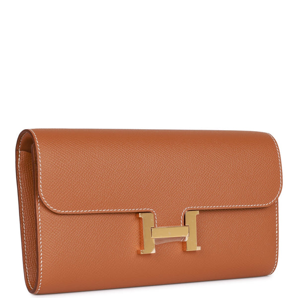 HERMES CONSTANCE TO GO WALLET EPSON GOLD