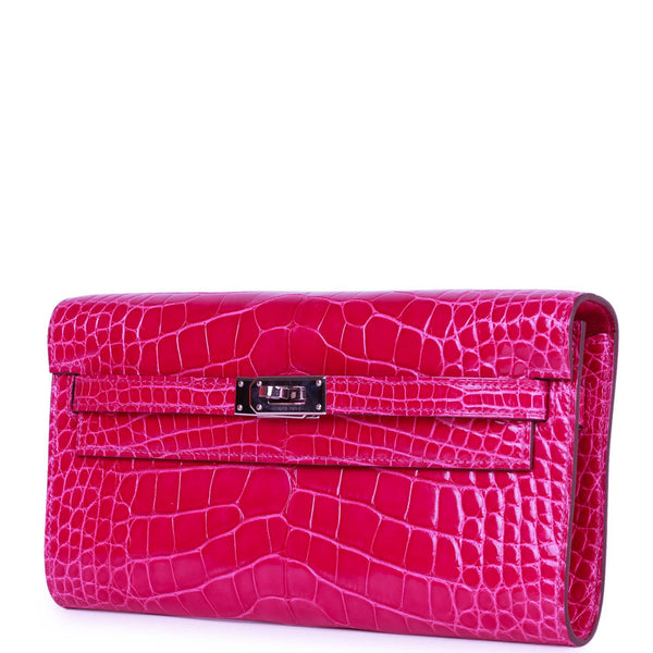 Shop HERMES Kelly Crocodile Leather Handmade Small Wallet Accessories by  PRINCESS＆