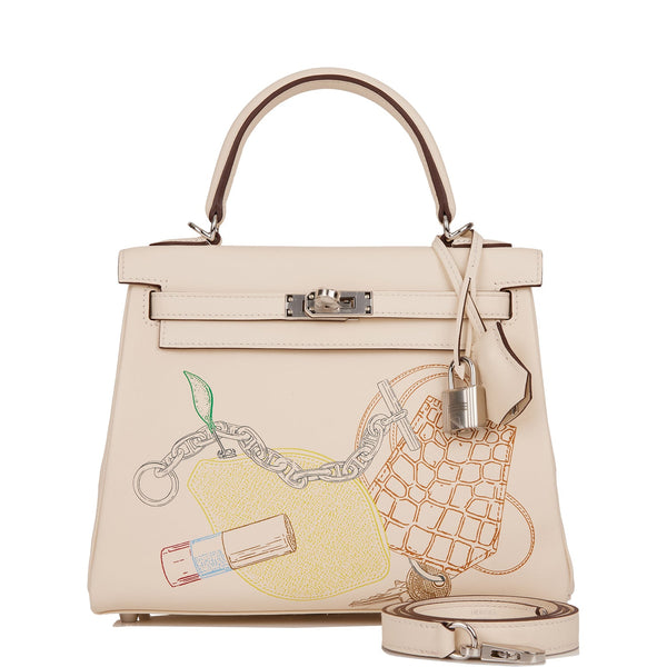 Hermes Kelly Retourne 25 Nata Swift Gold Hardware