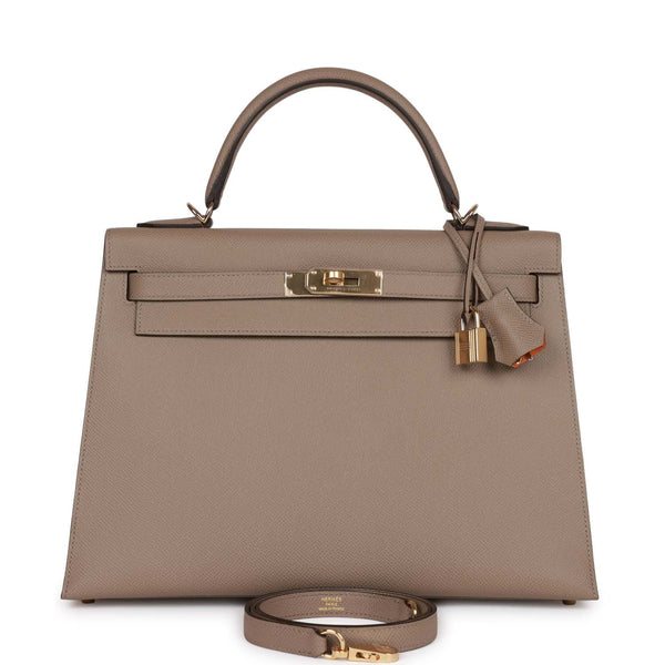 Hermes Special Order (HSS) Kelly Sellier 25 Beton and Gris Asphalte Os –  Madison Avenue Couture