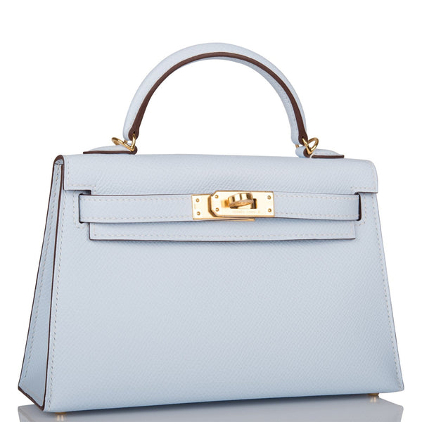 Hermes Tri-Color Bleu Brume, Vert Jade & Gold Epsom Sellier Kelly 25cm –  Madison Avenue Couture
