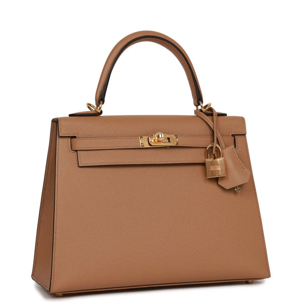 Hermes Kelly Sellier 25 Chai Epsom Gold Hardware - Nice Bag™