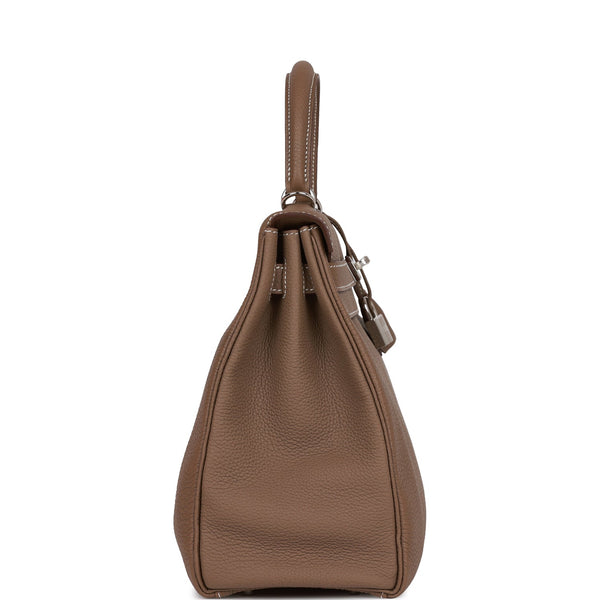 HERMÈS Kelly 32 Retourne handbag in Mykonos and Celeste Epsom leather with  Palladium hardware [Consigned]-Ginza Xiaoma – Authentic Hermès Boutique