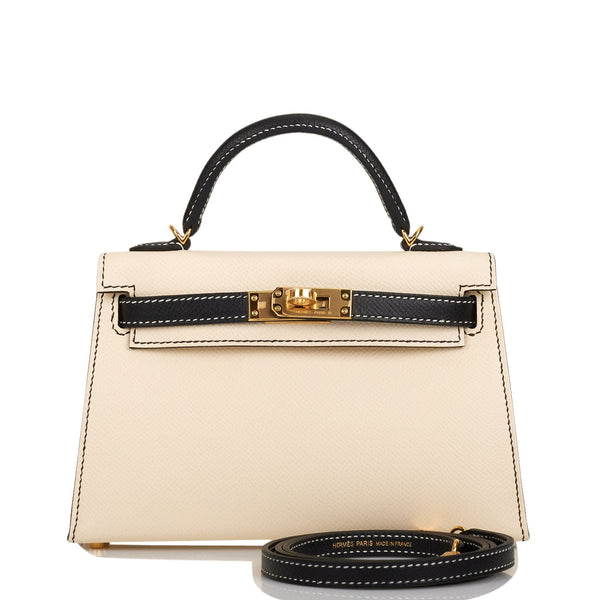 Hermes Black and Gold Epsom Maillons Shoulder Strap 109cm – Madison Avenue  Couture