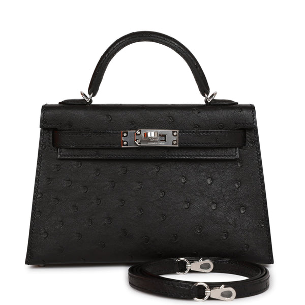 🗝 Hermès 28cm Kelly Sellier Graphite Ostrich Leather Palladium Hardware  2020/Y #priveporter #hermes #birkin