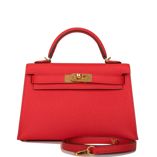 Hermès Kelly 25 Rouge de Coeur/Rouge Grenat Verso Sellier Epsom