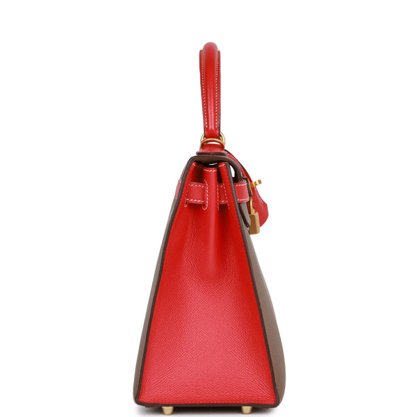 Hermès Kelly Rouge Tomate Epsom Mini Handbag