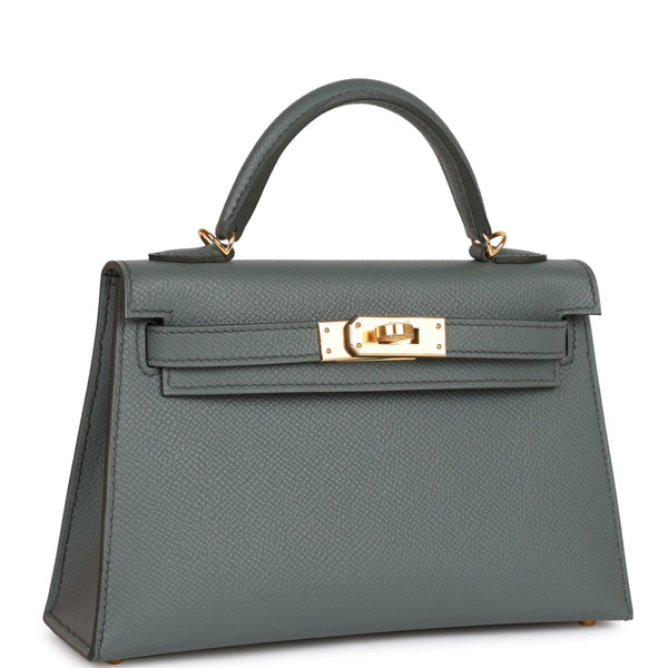 Hermès Kelly 25 Vert Amande Epsom Sellier Gold Hardware – Coco