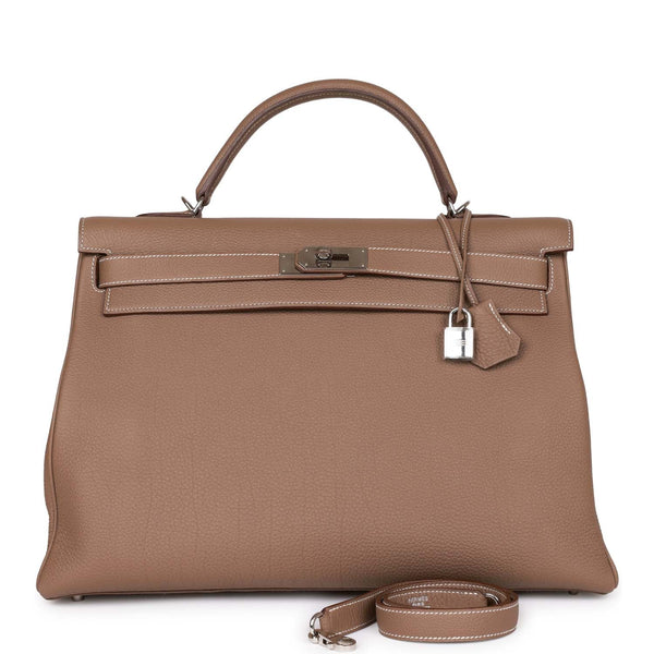 Hermès Kelly Potiron Togo Retourne Handbag