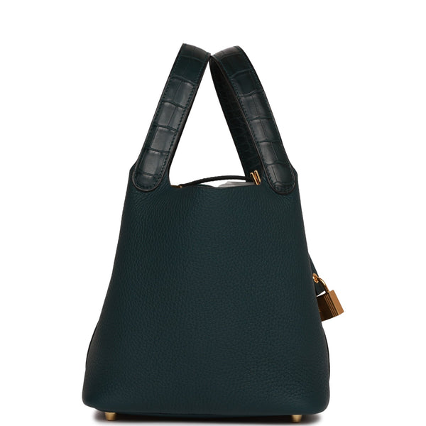 2  Vert Jade Picotin Lock 18 Touch Bag-Hermes