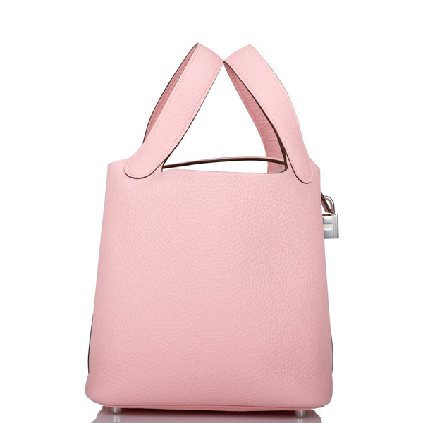 Hermes Picotin Lock Bag 18 In Rose Sakura, Clemence Leather And Pallad –  Found Fashion