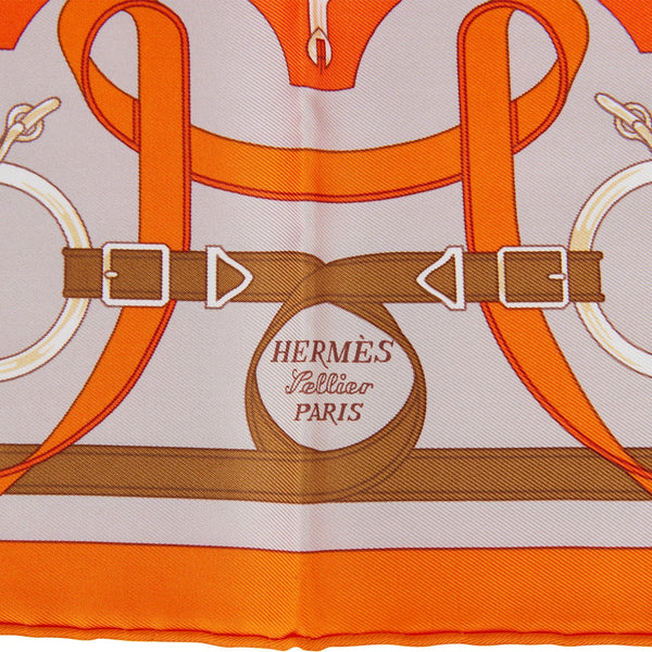 Hermes Gavroche Vert Amande Silk Pocket Square Scarf 45cm Pair Green Madison Avenue Couture