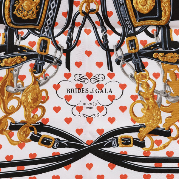 Hermes Brides de Gala Love Bordeaux Silk Pocket Square Scarf 45cm –  Madison Avenue Couture