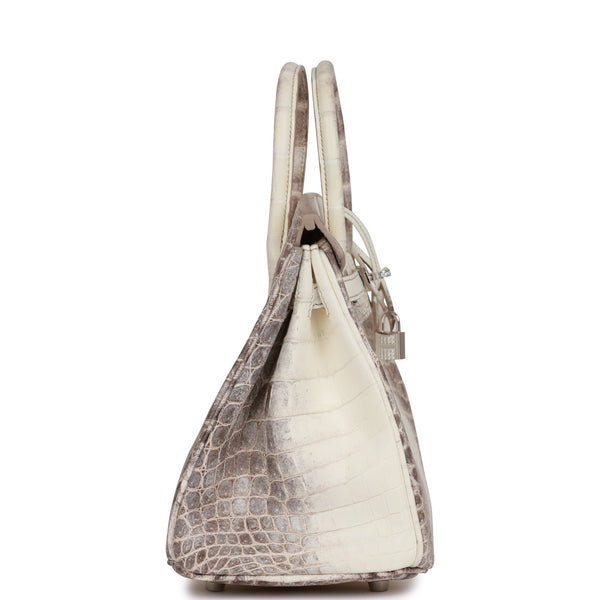 Hermès Birkin 35 Matte Himalayan Niloticus Crocodile Diamond Collectio