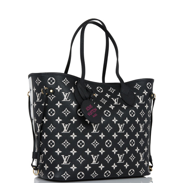 Louis Vuitton Spring in the City Black and White Empreinte Neverfull