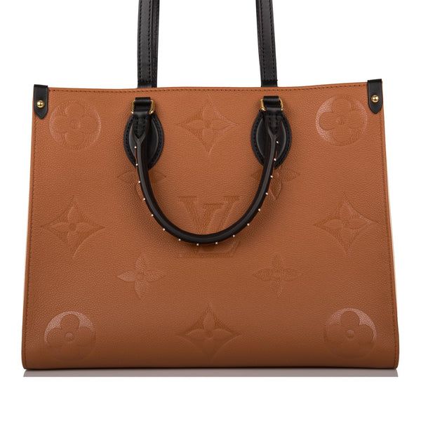 Louis Vuitton Onthego MM Wild at Heart Caramel in Cowhide Leather