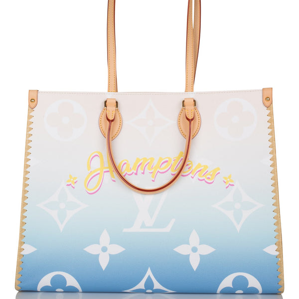 Louis Vuitton LV Onthego Mykonos Exclusive GM By The Pool Blue in Coated  Canvas - US