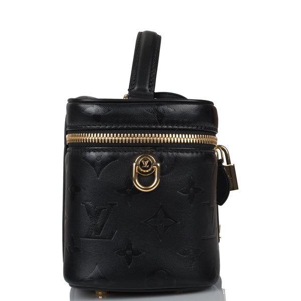 Louis Vuitton Vanity PM Black/Beige in Leather with Gold-tone - US