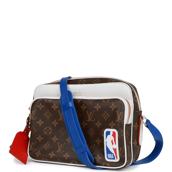 Louis Vuitton x NBA Black Monogram Leather Printed Messenger Bag
