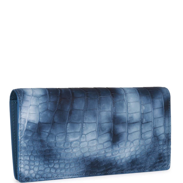 LOUIS VUITTON Bifold Wallet Portefeuille Brazza Neon Green Blue M81255