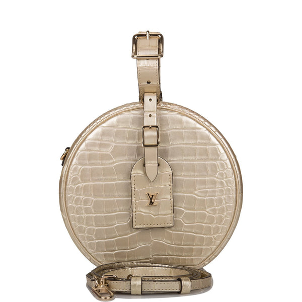 Louis Vuitton, Bags, Louis Vuitton Petite Boite Chapeau In Limited  Edition Matte Green Crocodile