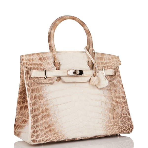 Hermes Birkin 30 Himalaya Niloticus Crocodile Diamond Encrusted Hardware