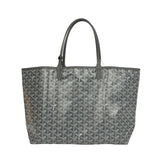 Goyard Goyardine Canvas Grey Hand-Painted Saint Louis PM Tote Palladium Hardware - Thumbnail View 5