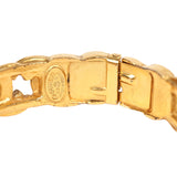Vintage Chanel CC Bangle Bracelet Gold Hardware