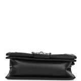 Chanel Small Boy Bag Black Lambskin Ruthenium Hardware